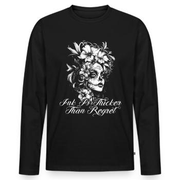 Tattoo Studio Tattoo Artist Tattoo Ideas - Men's Premium Organic Long Sleeve Shirt - black - Front - Nico (187cm)