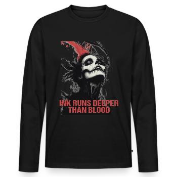 Tattoo Studio Tattoo Artist Tattoo Ideen - Männer Premium Bio Langarmshirt - Schwarz - Vorne - Nico (187cm)