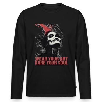 Tattoo Studio Tattoo Artist Tattoo Ideen - Männer Premium Bio Langarmshirt - Schwarz - Vorne - Nico (187cm)