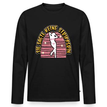 Junggesellenabschied Bräutigam Braut Junggeselle - Männer Premium Bio Langarmshirt - Schwarz - Vorne - Nico (187cm)