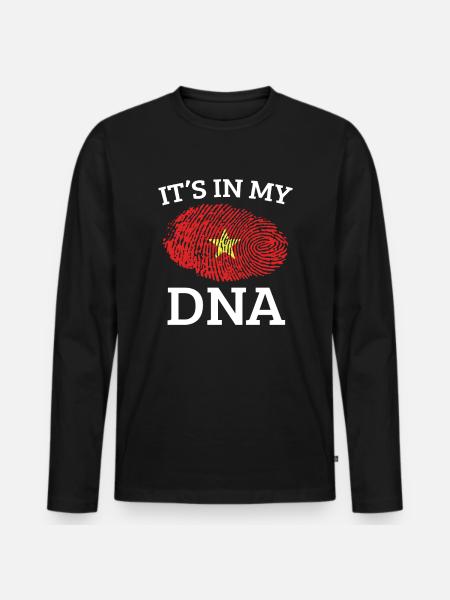 Vietnam - Men's Premium Organic Long Sleeve Shirt - black