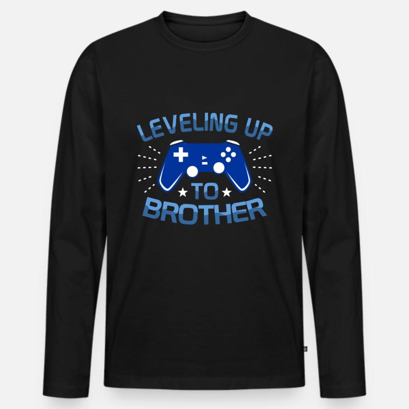 Bruder - Männer Premium Bio Langarmshirt - Schwarz