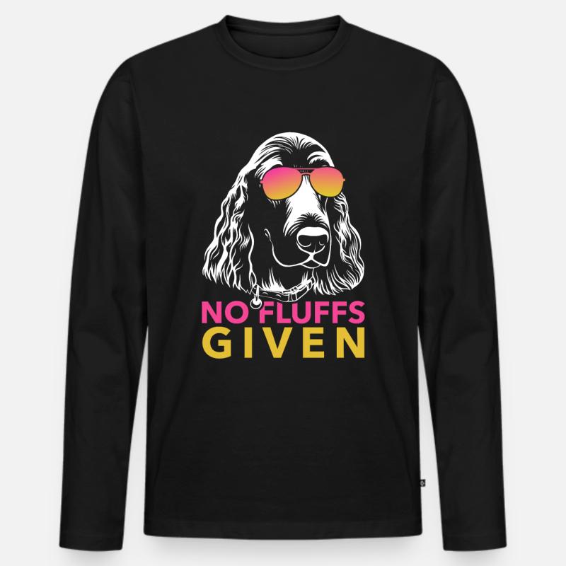 Cocker Spaniel - Männer Premium Bio Langarmshirt - Schwarz