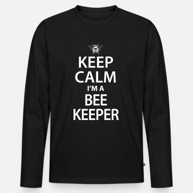 Imker Bienenzüchter - Männer Premium Bio Langarmshirt - Schwarz