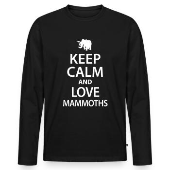 mammoth - Men's Premium Organic Long Sleeve Shirt - black - Front - Nico (187cm)