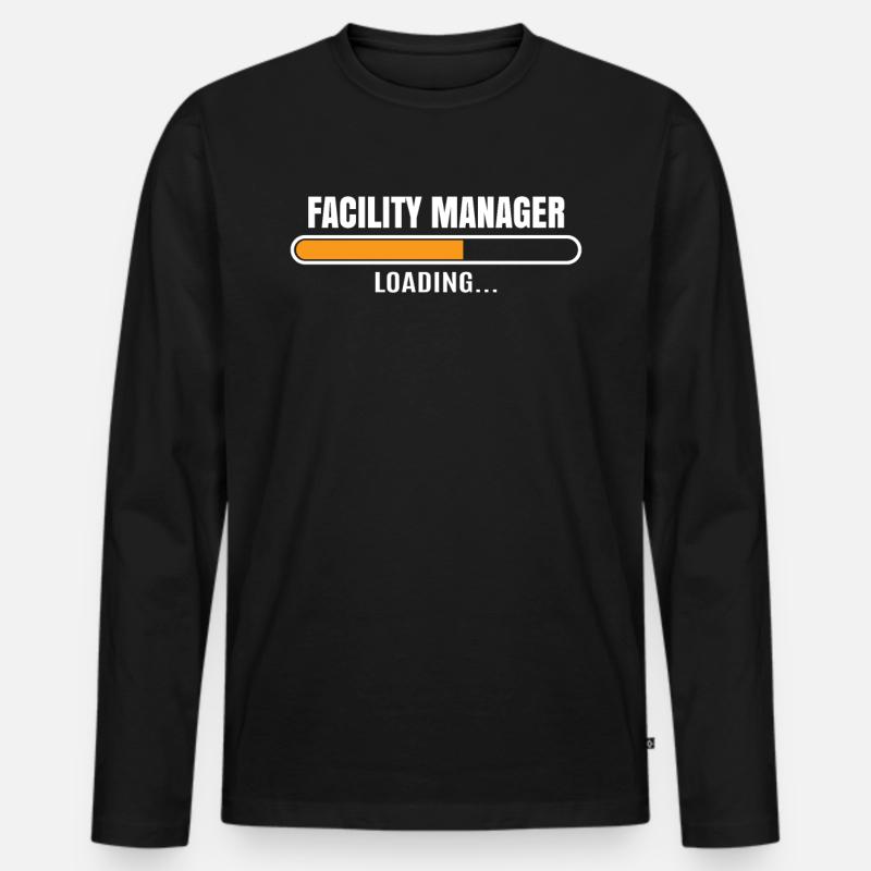 Facility Manager Beruf Mitarbeiterin Geschenkidee - Männer Premium Bio Langarmshirt - Schwarz