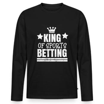 Paris sportifs Paris De Football Paris Paris - T-shirt manches longues Premium bio Homme - noir - Devant - Nico (187cm)