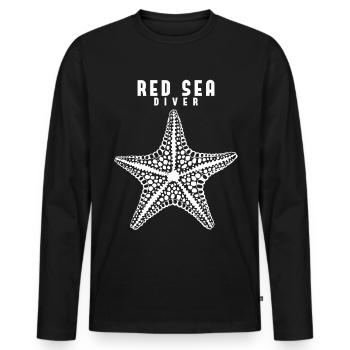 Plongée Egypte Vacances Starfish Plongée sous-marine - T-shirt manches longues Premium bio Homme - noir - Devant - Nico (187cm)