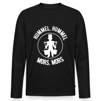 Bourdon, Bourdon - Mors, Mors - T-shirt manches longues Premium bio Homme - noir - Devant - Nico (187cm)