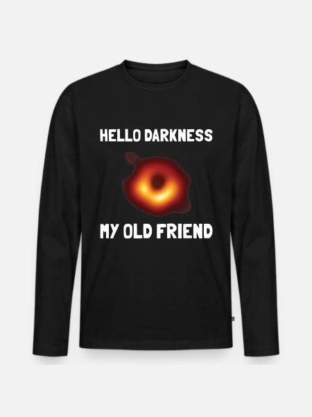 Black Hole Universe Darkness - Men's Premium Organic Long Sleeve Shirt - black