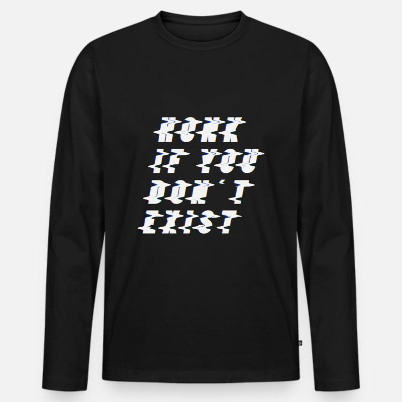 Existentialismus Philosophie - Männer Premium Bio Langarmshirt - Schwarz
