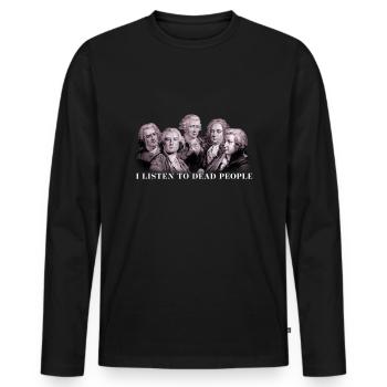 Musique classique Bach Gluck Beethoven Haydn Mozart - T-shirt manches longues Premium bio Homme - noir - Devant - Nico (187cm)