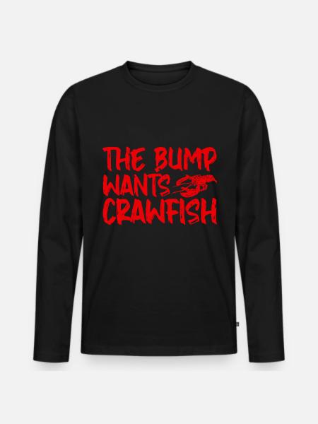 The Bump Wants Crawfish 4 - Männer Premium Bio Langarmshirt - Schwarz