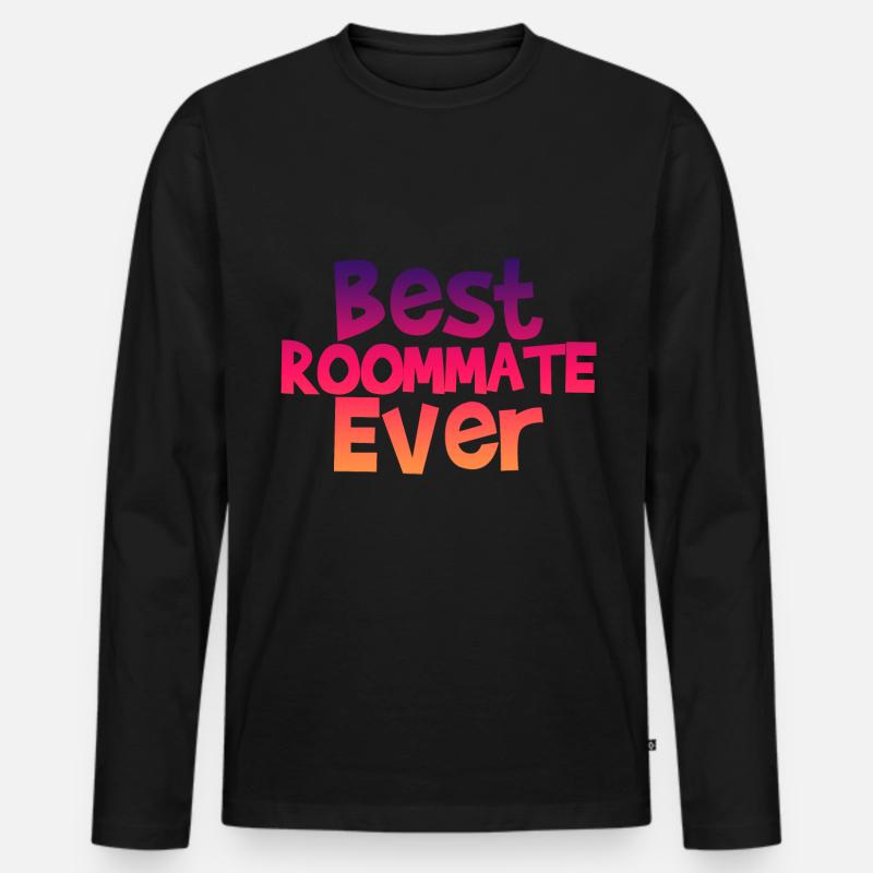 Best Roommate Ever 4 - Männer Premium Bio Langarmshirt - Schwarz