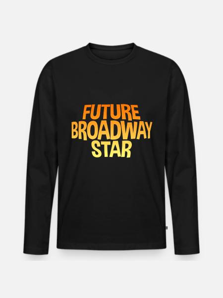 Future Broadway Star - Männer Premium Bio Langarmshirt - Schwarz
