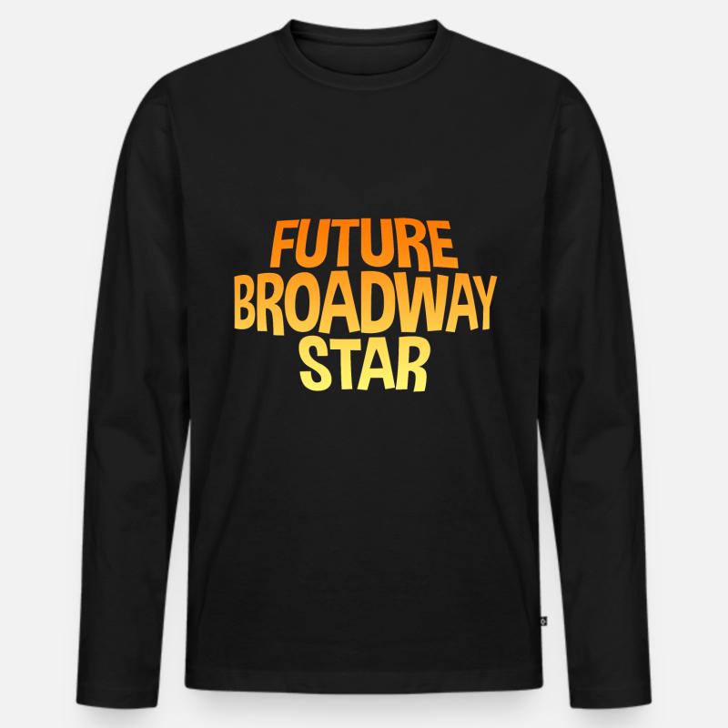 Future Broadway Star - Männer Premium Bio Langarmshirt - Schwarz
