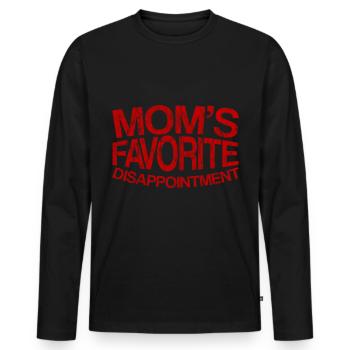 La déception préférée de maman 4 - T-shirt manches longues Premium bio Homme - noir - Devant - Nico (187cm)