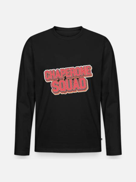Chaperone Squad 18 - Männer Premium Bio Langarmshirt - Schwarz