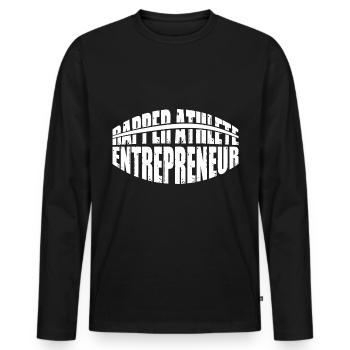 Rapper Athlete Entrepreneur 43 - Men's Premium Organic Long Sleeve Shirt - black - Front - Nico (187cm)