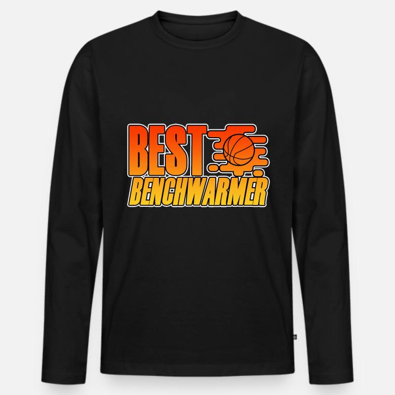 Best Benchwarmer 4 - Männer Premium Bio Langarmshirt - Schwarz