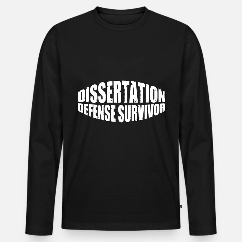 Dissertation Defense Survivor 10 - Männer Premium Bio Langarmshirt - Schwarz