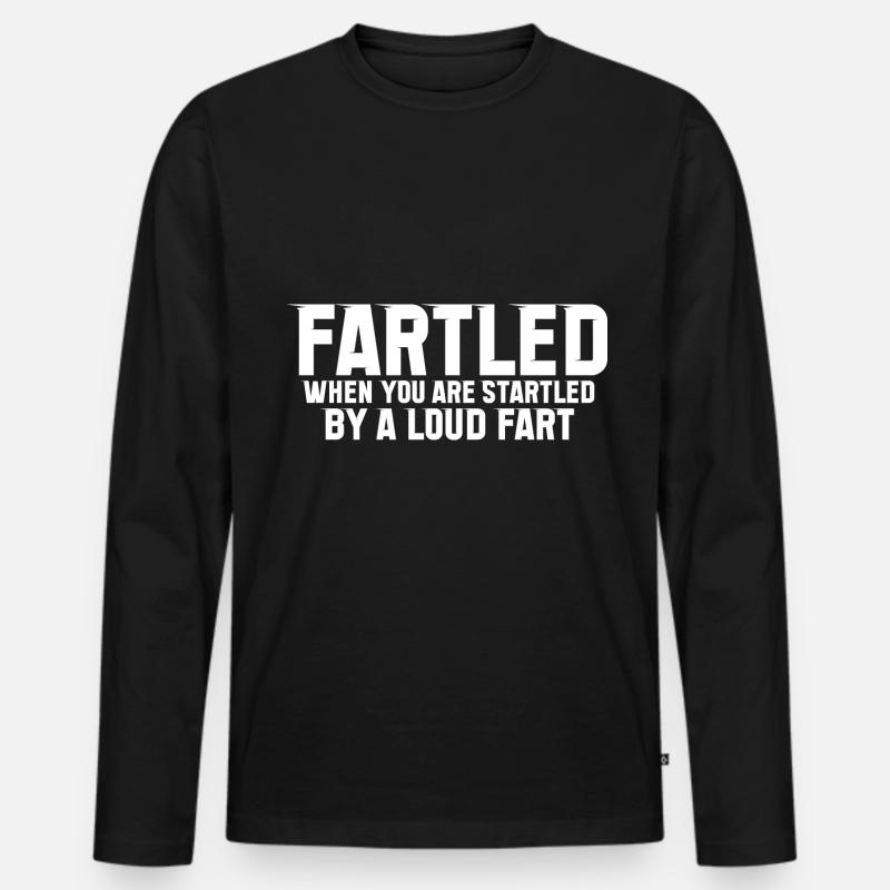 Fartled Definition Description 9 - Männer Premium Bio Langarmshirt - Schwarz