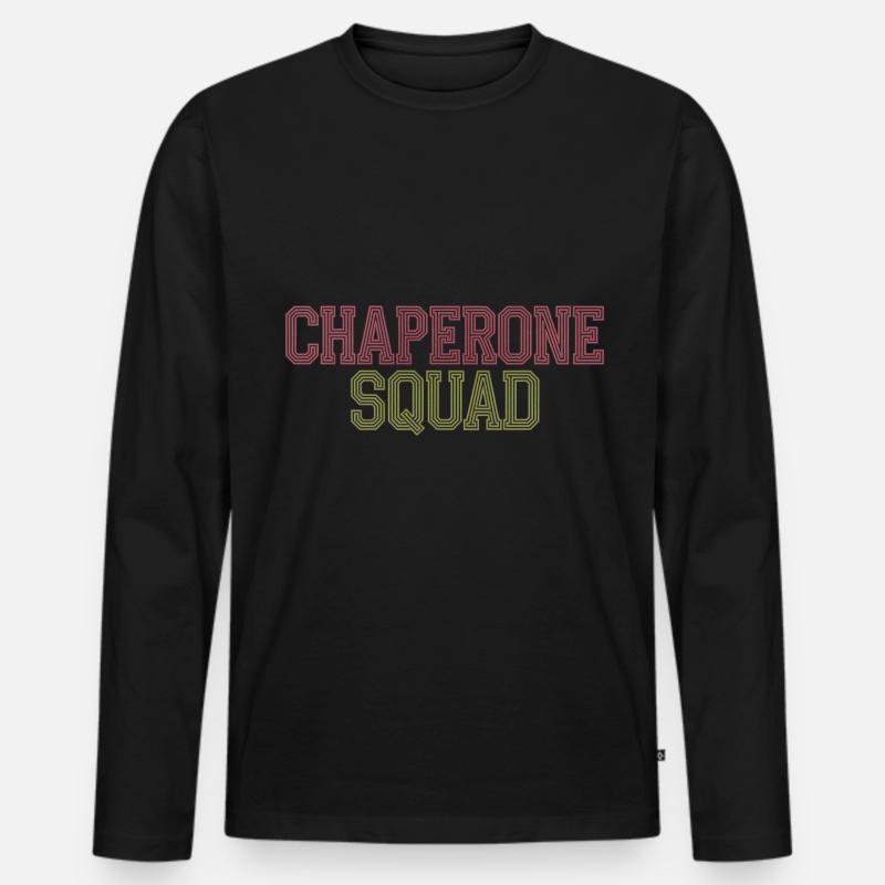 Chaperone Squad 16 - Männer Premium Bio Langarmshirt - Schwarz