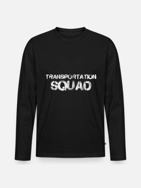 Transportation Squad 3 - Männer Premium Bio Langarmshirt - Schwarz