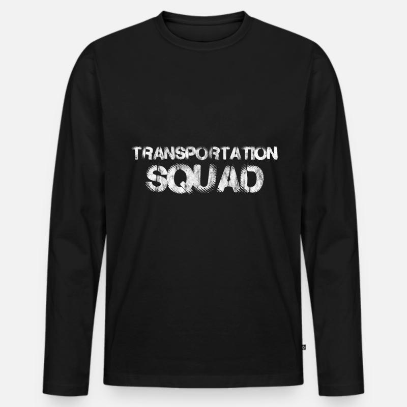 Transportation Squad 3 - Männer Premium Bio Langarmshirt - Schwarz