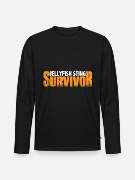 Méduse Sting Survivor 7 - T-shirt manches longues Premium bio Homme - noir