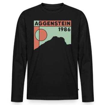 Aggenstein Mountain Summit Tour Randonnée Randonnée Grän - T-shirt manches longues Premium bio Homme - noir - Devant - Nico (187cm)