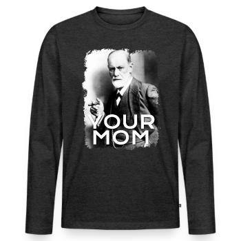 Freud Oedipus complex Oedipus conflict - Men's Premium Organic Long Sleeve Shirt - heather anthracite - Front - Nico (187cm)