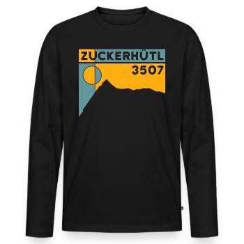 Zuckerhütl Finisher ski tour ascension voie normale - T-shirt manches longues Premium bio Homme - noir - Devant - Nico (187cm)