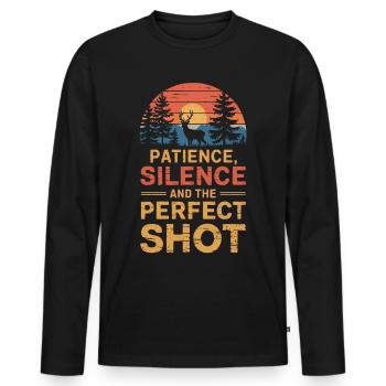 Wildlife Photography Nature Photography Photography - Men's Premium Organic Long Sleeve Shirt - black - Front - Nico (187cm)