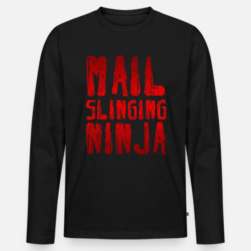 Mail Slinging Ninja 3 Maglia a manica lunga ecologica premium da uomo