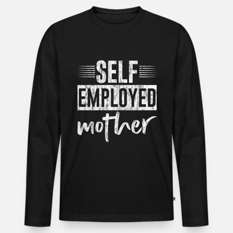 Self Employed Mother 3 - Männer Premium Bio Langarmshirt - Schwarz