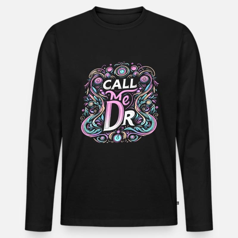 Call Me Dr 36 - Männer Premium Bio Langarmshirt - Schwarz