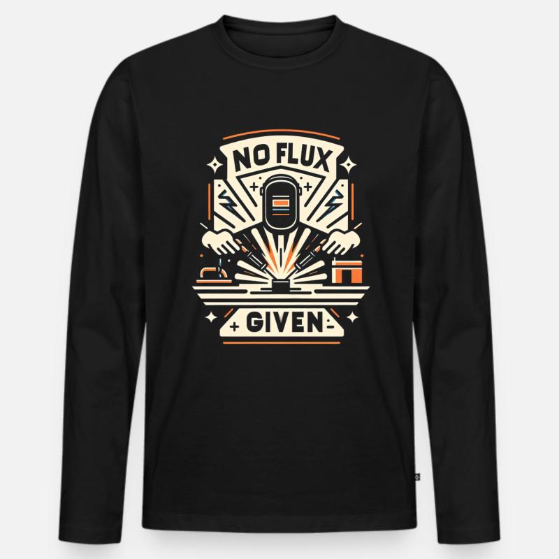 No Flux Given 16 - Männer Premium Bio Langarmshirt - Schwarz