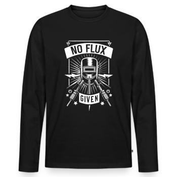 Pas de flux donné 19 - T-shirt manches longues Premium bio Homme - noir - Devant - Nico (187cm)