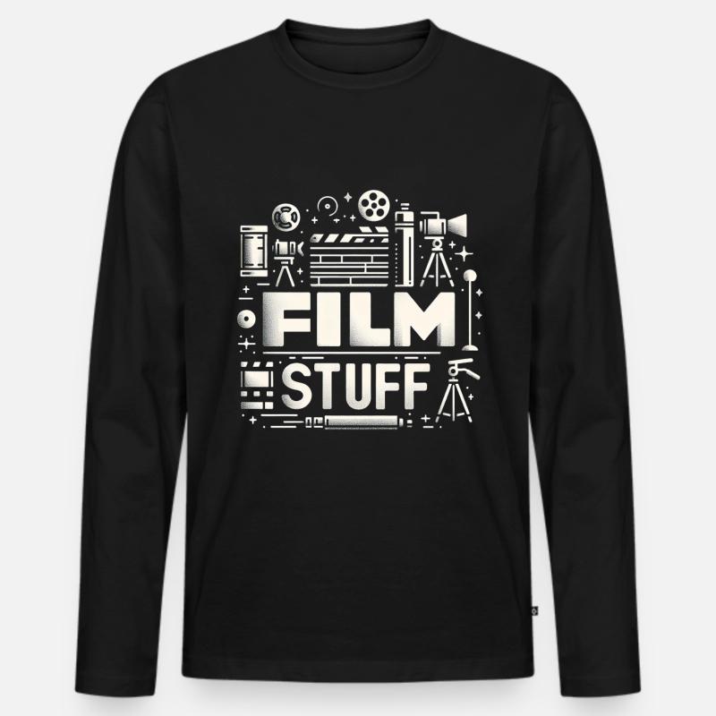 I Film Stuff 20 - Männer Premium Bio Langarmshirt - Schwarz