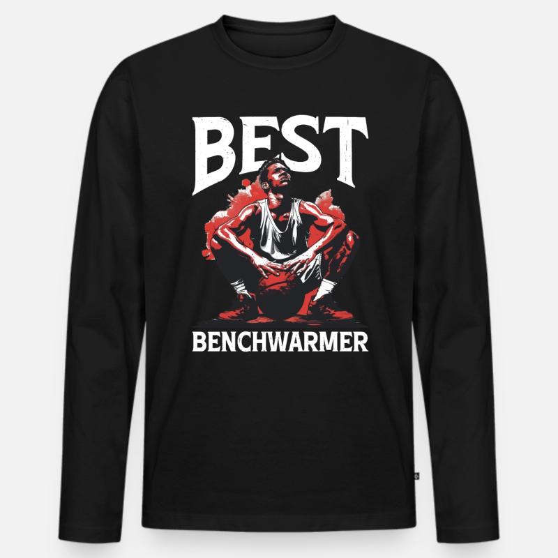 Best Benchwarmer 11 - Männer Premium Bio Langarmshirt - Schwarz