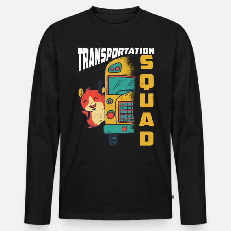 Transportation Squad 7 - Männer Premium Bio Langarmshirt - Schwarz