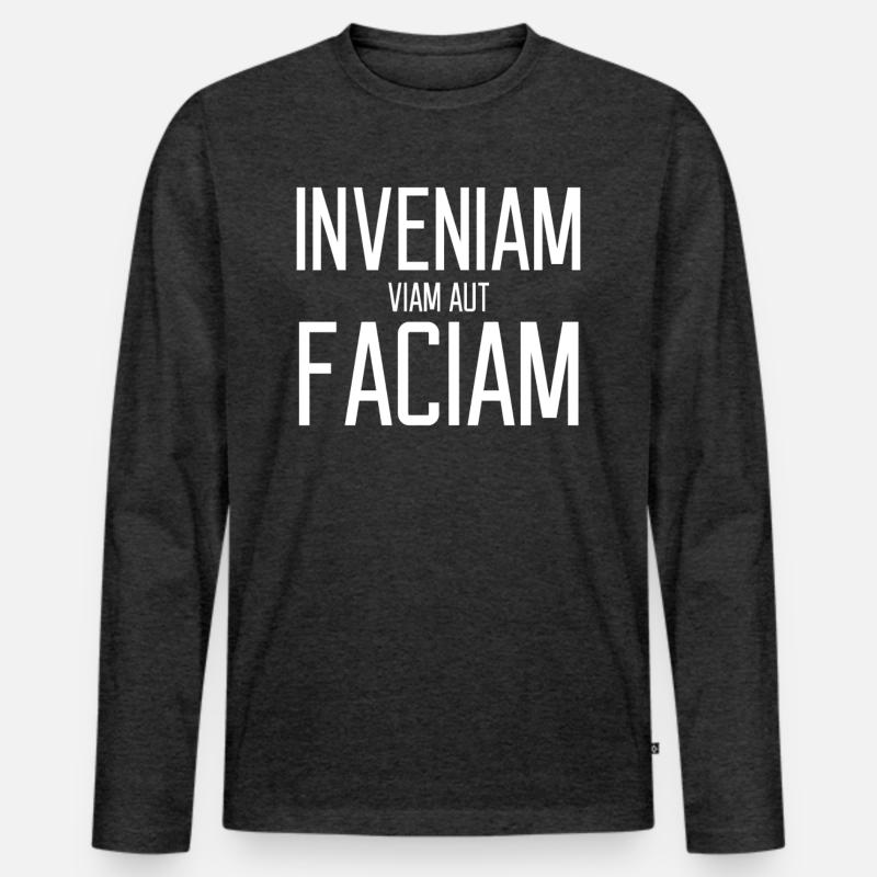 Ich werde entweder einen Weg finden oder ein Latein machen Männer Premium Bio Langarmshirt