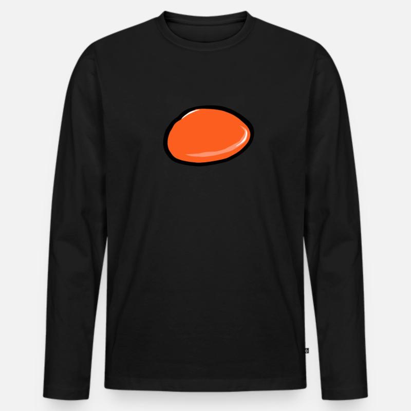 Linse - Linsen - Männer Premium Bio Langarmshirt - Schwarz