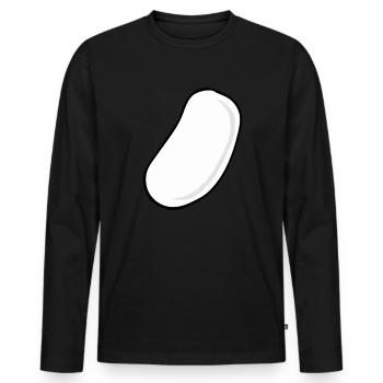 Bean - Men's Premium Organic Long Sleeve Shirt - black - Front - Nico (187cm)