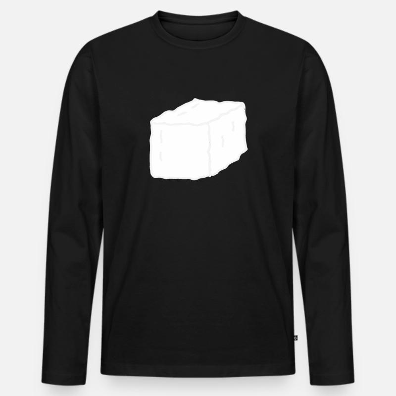 Zucker - Männer Premium Bio Langarmshirt - Schwarz