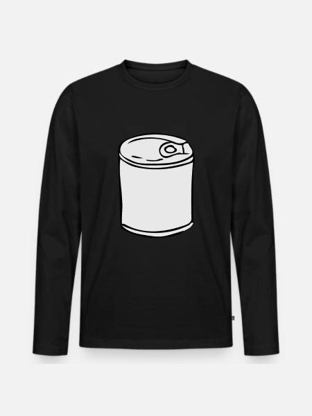 Dose - Männer Premium Bio Langarmshirt - Schwarz