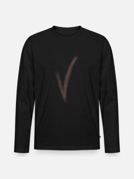 Hook - Men's Premium Organic Long Sleeve Shirt - black