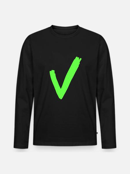 Coche - T-shirt manches longues Premium bio Homme - noir