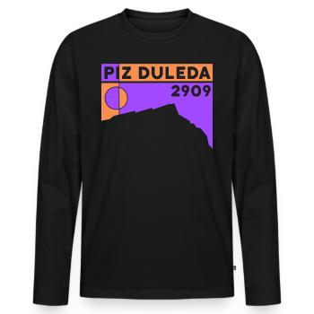 Piz Duleda Dolomites Randonnée Randonnée Souvenirs - T-shirt manches longues Premium bio Homme - noir - Devant - Nico (187cm)